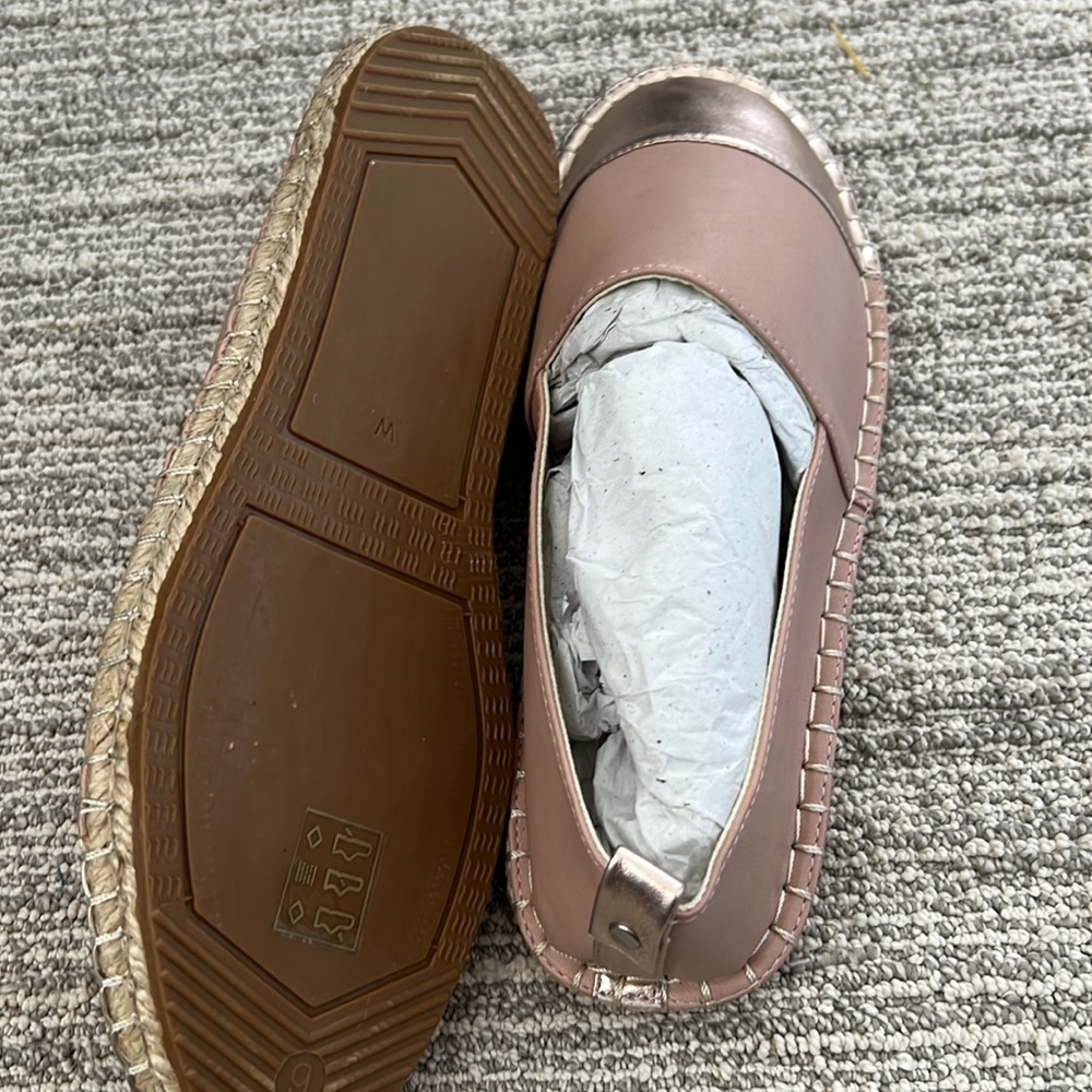 ASOS Wide Fit Jacey Espadrille in Rose Gold Pink 🆕 - Picture 7 of 8
